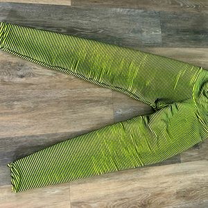 Textured stripy leggings XS
